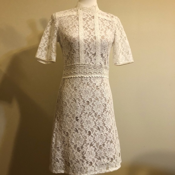 Filly Flair White Lace Flirty Feminine Dress - Picture 6 of 16